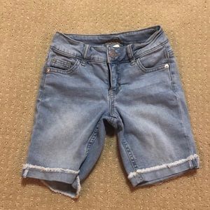 Justice denim shorts